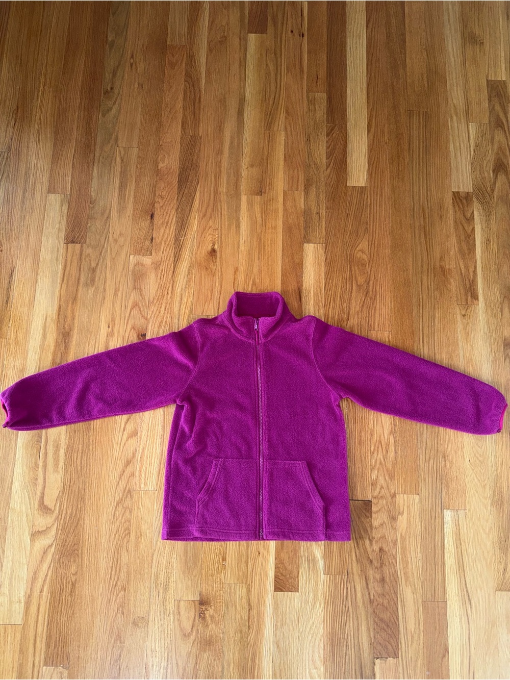 Children’s Place Girls Zip-Front Fleece Jacket - Magenta